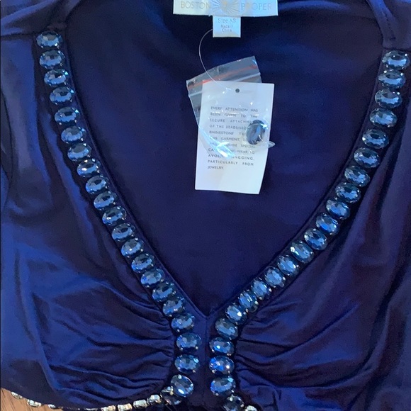 Boston Proper Embellished Blouse - Picture 8 of 9